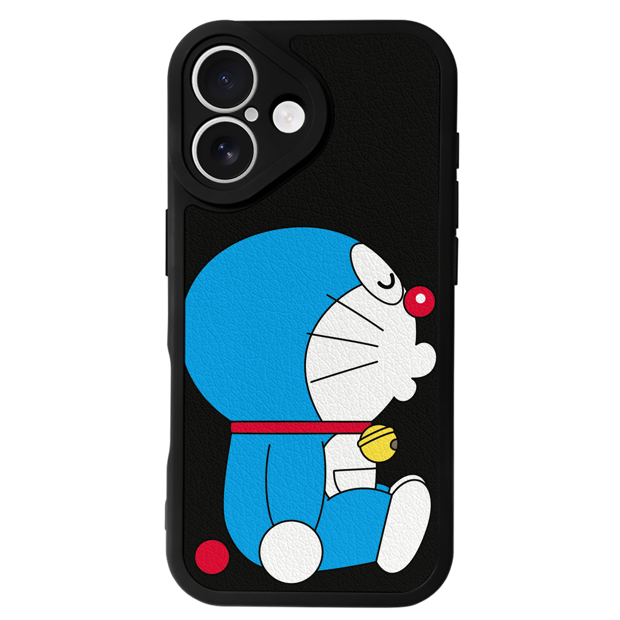 （画像用） ドラえもん Doraemon 【iPhone 16シリーズ対応】シリコンスマホケース（レザー調） 材質：シリコン